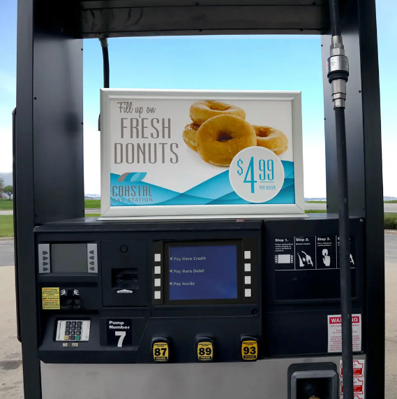 Aluminum Gas Pump Topper Frame-12" x 20"