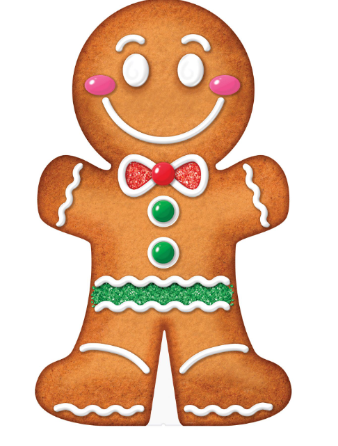 Gingerbread Cookie Display Prop Standee