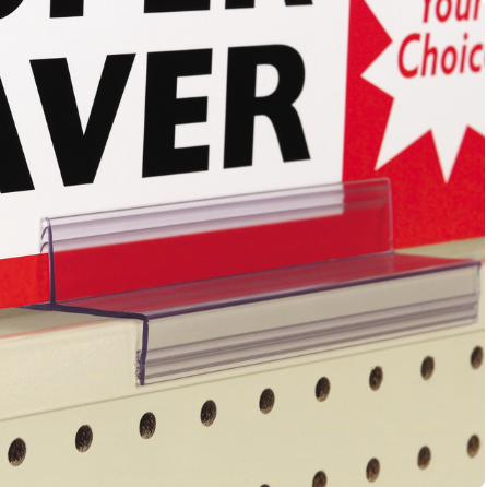 Gondola Top Super Grip Sign Holders – 2 Sizes (10-Pack)