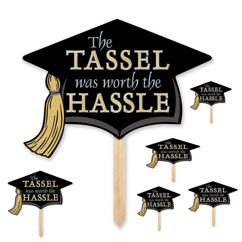 Graduation Cap Lawn Yard Signs-6 pieces