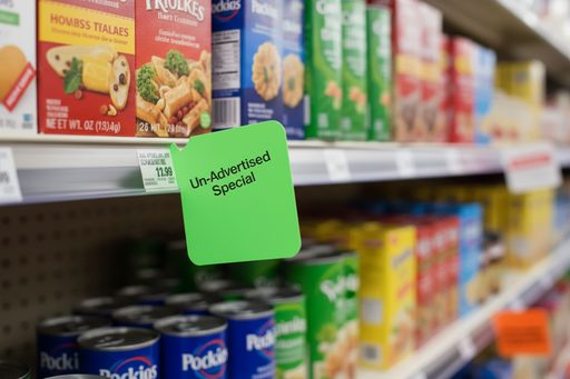 Green Un-Advertised Special - Supermarket Aisle Lifestyle