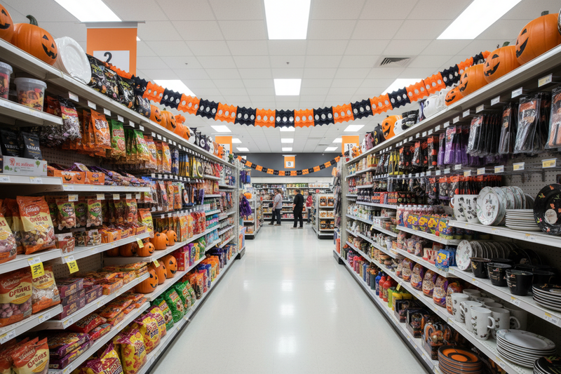 Halloween Garland – Aisle Ceiling Lifestyle