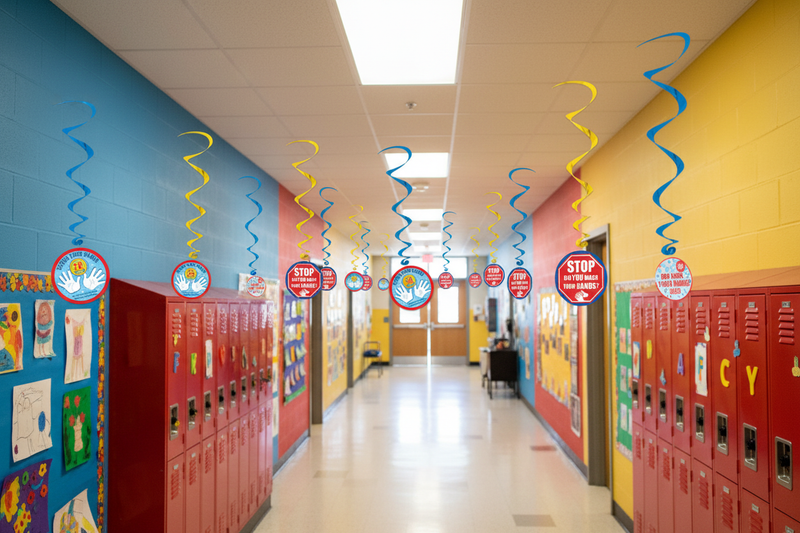 Hand Washing Ceiling Danglers School Lifestyle