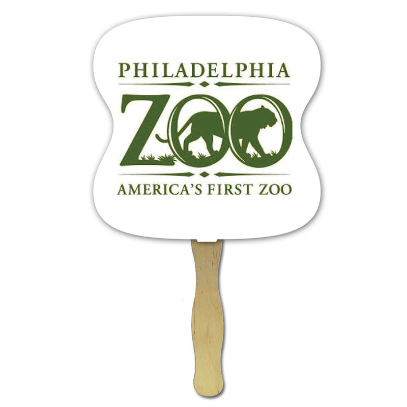 Die Cut Hand Fans-Custom Printed