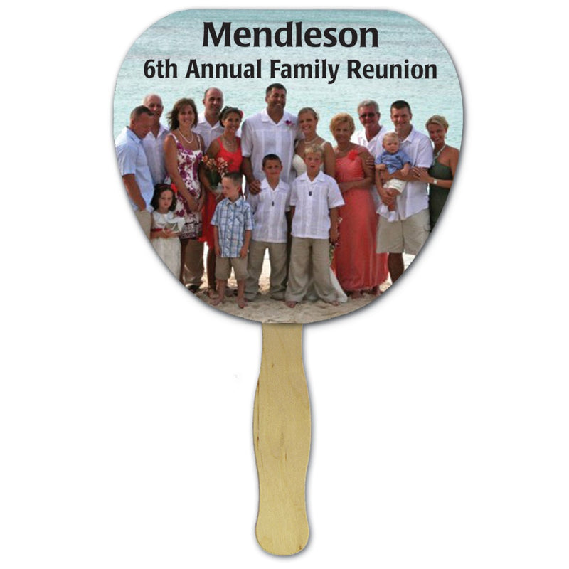 Die Cut Hand Fans-Custom Printed