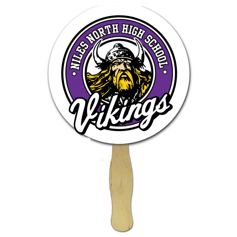 Die Cut Hand Fans-Custom Printed