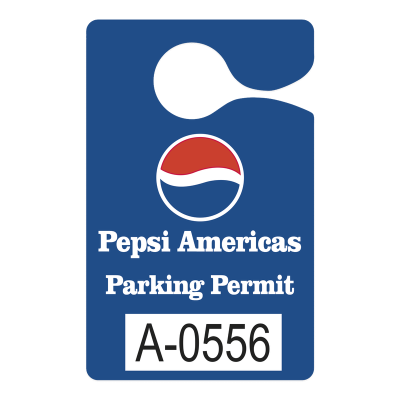 Hanging Parking Permits Custom Printed- Numbered-125 pieces