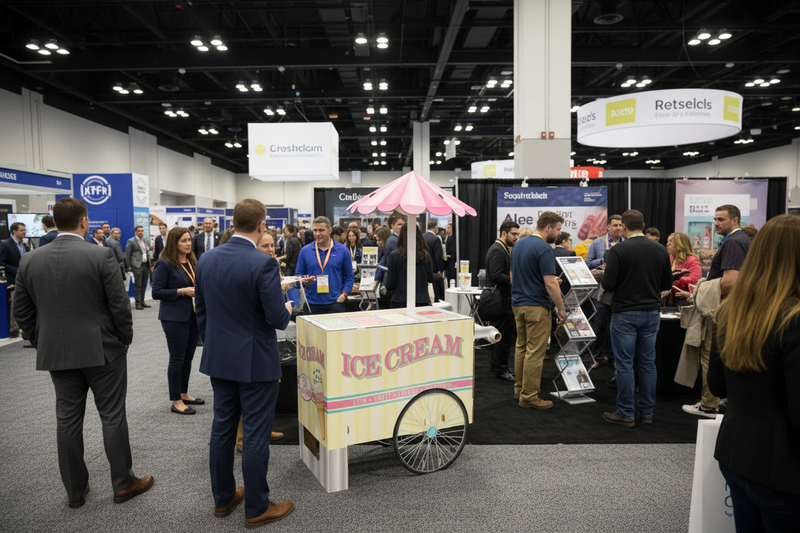 Ice Cream Cart Trade Show Lifestyle
