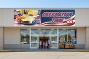 IGA Celebration Time Summer Vinyl Banner Supermarket Lifestyle