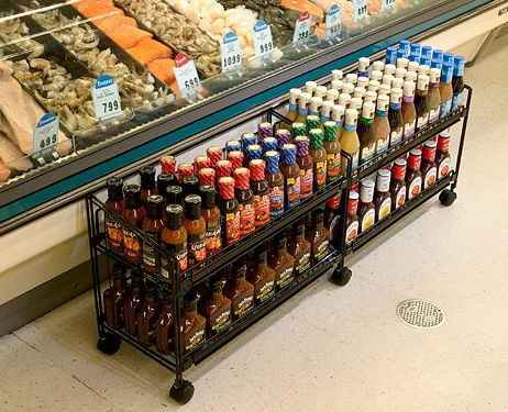 2 Shelf Knee Knocker Display-29"W
