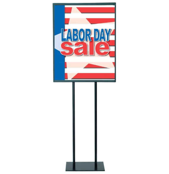 Labor Day Sale Posters- Floor Stand-Stanchion Signs-22 W x 28 H
