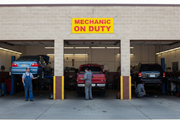 Mechanic on Duty Vinyl Banner Auto Repair Shop Lifestyle