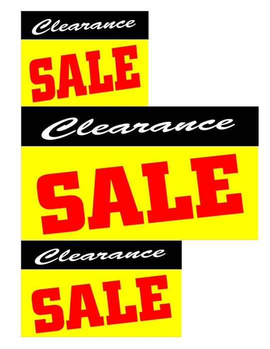 Mini Clearance Sale Retail Sign Kit-75 pieces