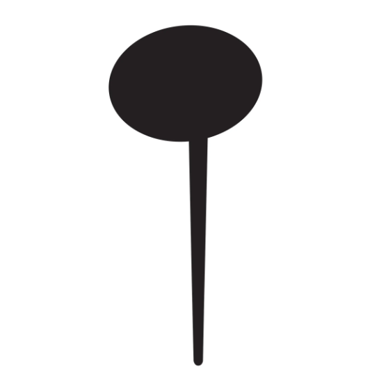 Mini Oval Chalkboard Spears Picks-10 pieces
