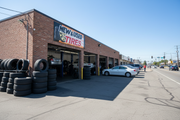 New & Used Tires Vinyl Banner Tire Shop Exterior Lifestyle