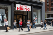 Now Hiring Banner Retail Storefront Lifestyle