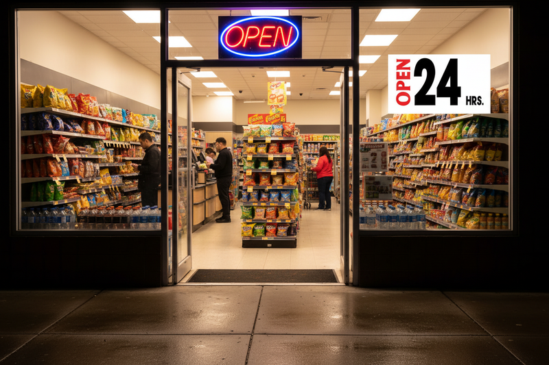 Open 24 Hours - Retail Lifestyle