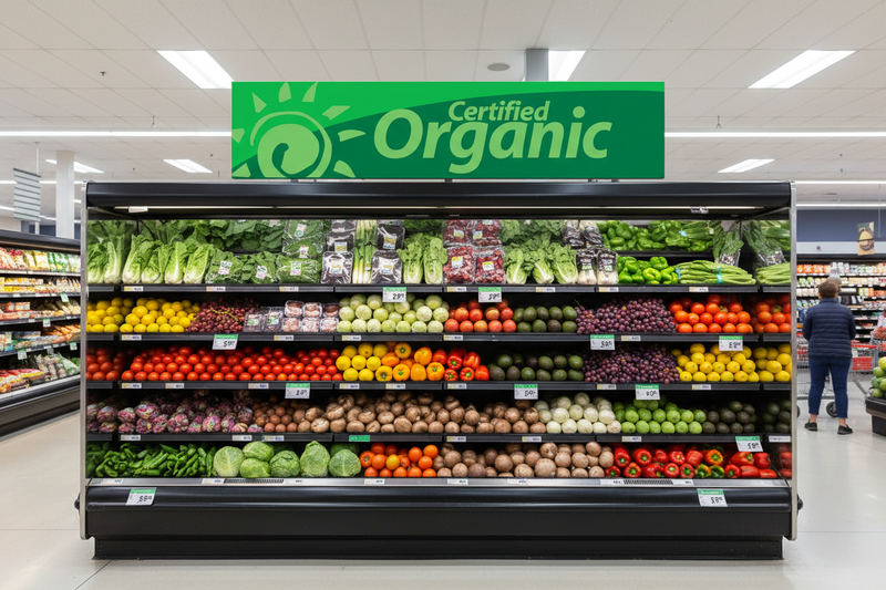 Organic Produce Category Header Sign – Lifestyle