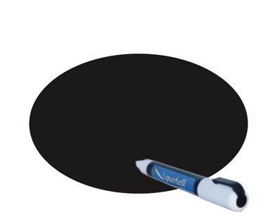 Black Oval Write-On/Wipe-Off Case Tags – 3.125 × 4.875 in | 25-Pack