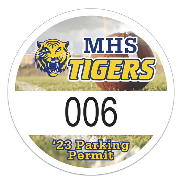 Parking Permits Decals for Schools/Universities-125 pieces