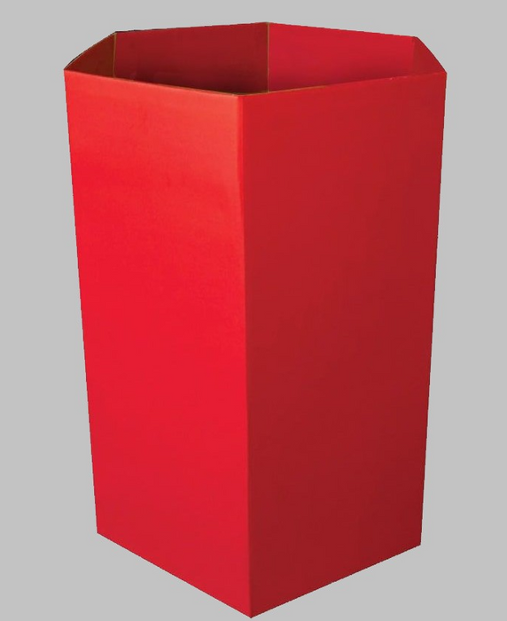 Red Cardboard Display Dump Bin