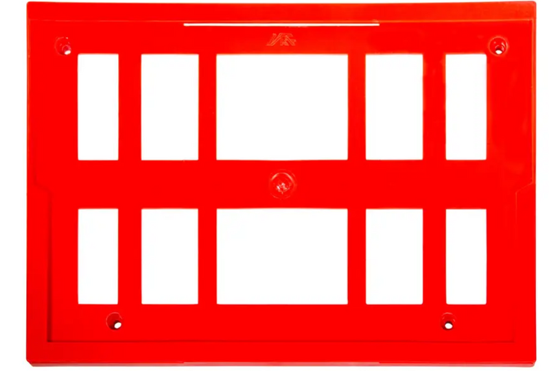 Shopping Cart Sign Frame – Red | 10-Pack