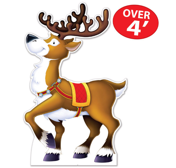 Christmas Reindeer Display Prop Standee