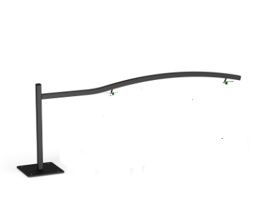 Aisle Markers Curved Aisle Signs for Store Shelving- 4 pieces