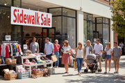 Sidewalk Sale Vinyl Banner 5x3 Retail Storefront Lifestyle