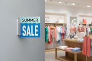 Sign Holder - Flag Position - Retail Store Wall
