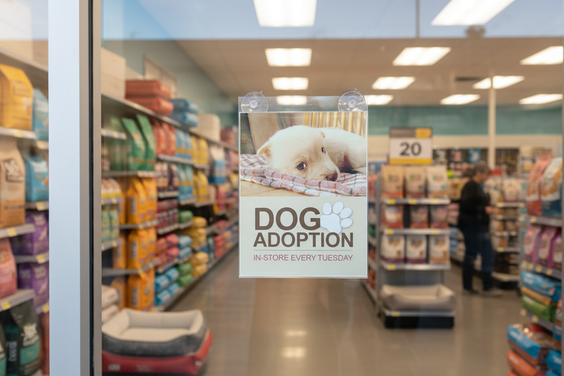 Sign Holders with Suction Cups - Retail Lifestyle