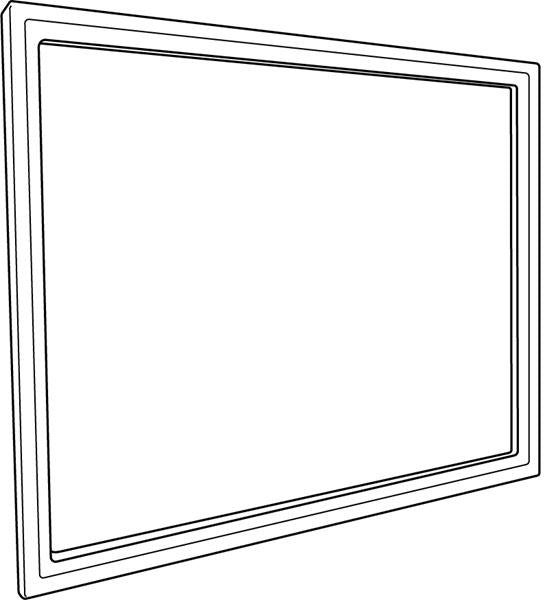 Black Plastic Sign Frame Components