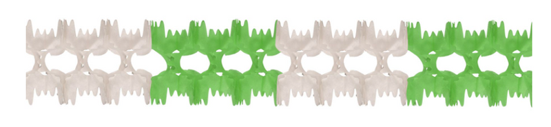 St. Patrick's Day Green & White Garland 12-Pack