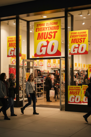 Store Closing Everything Must Go Sign Lifestyle