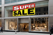 Super Sale Vinyl Banner 5x3 Retail Storefront Lifestyle
