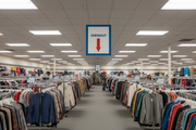 Thrift Store Check Out Hanging Aisle Marker Sign Lifestyle