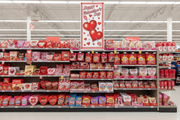 Valentine's Day Heart Door Cover Retail Display Lifestyle