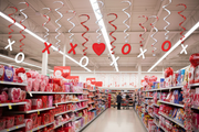 Valentine's Day Whirl Ceiling Danglers 30-Pack Retail Lifestyle