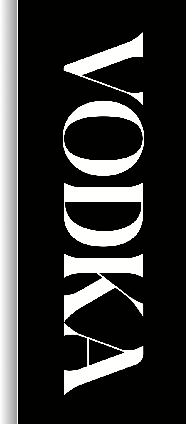 Liquor Store Vodka Aisle Violator Blade Sign & Hardware