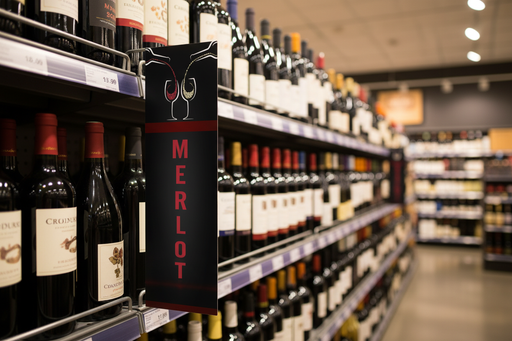 Wine Merlot Blade Sign - Lifestyle