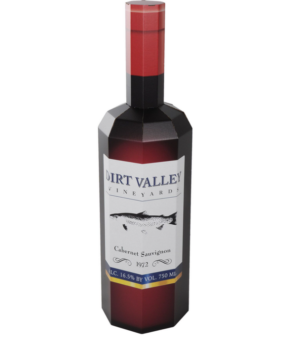 Custom Printed 4 1/2' Tall Wine Bottle Display Standees