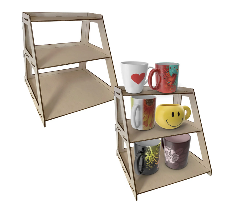 Wooden 3 Tier Table/Counter Display Stand