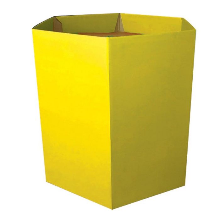 Yellow Cardboard Display Dump Bin-5"D