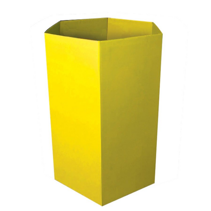 Yellow Cardboard Display Dump Bin-12"D