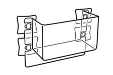 Cross Merchandising Bin for Cooler Case Doors- 10 bins