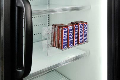 Cross Merchandising Bin for Cooler Case Doors- 10 bins