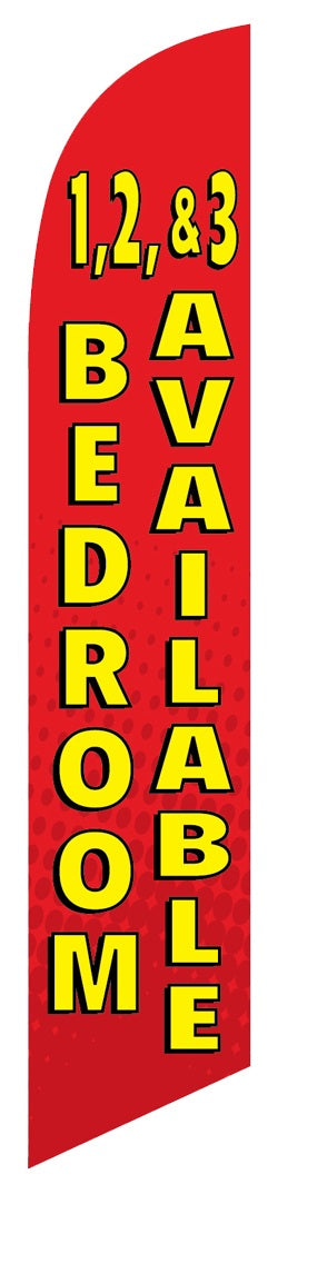 1, 2 & 3 Bedroom Feather Flag