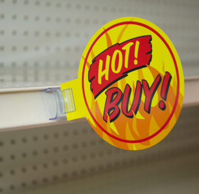 Sign Holders- Flag Shelf Clip- 50 pieces