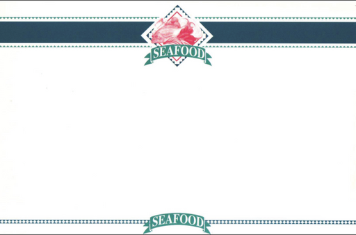 Seafood Shelf Signs- 11"W x 7"H -100 signs - screengemsinc