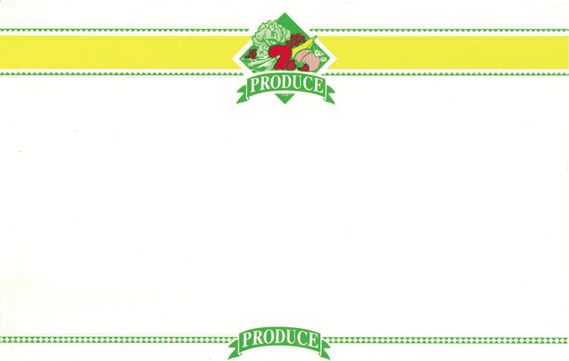 Produce Shelf Signs-Price Cards-11"W x 7"H -100 signs - - screengemsinc